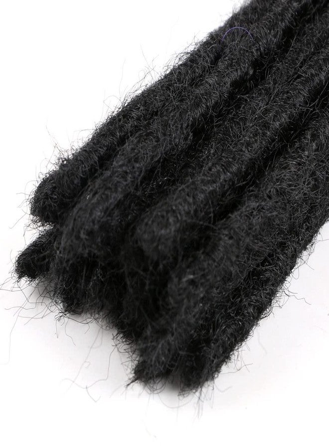 Kopida 12 in Dreadlock Crochet Hair Extensions 30 Strands Handmade Soft Black Dreads Extensions for Men Women Kids Dreadlock Extensions Can be Curly and Dyed - Image 3